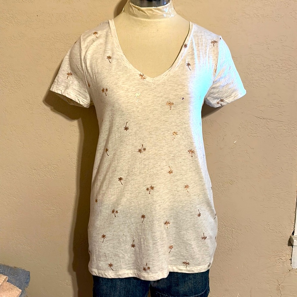 Gold foil palm tree top size medium